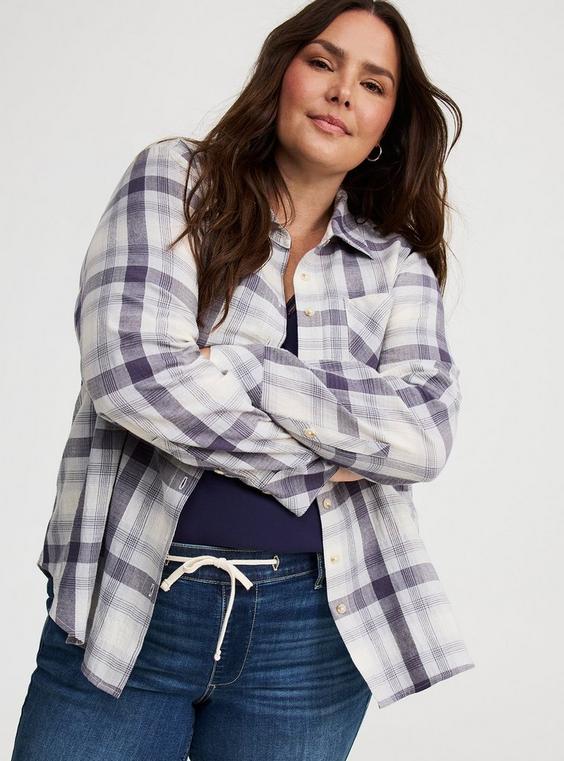 Lizzie Cotton Button-Up Shirt