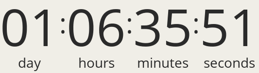 Countdown to the sale's end.