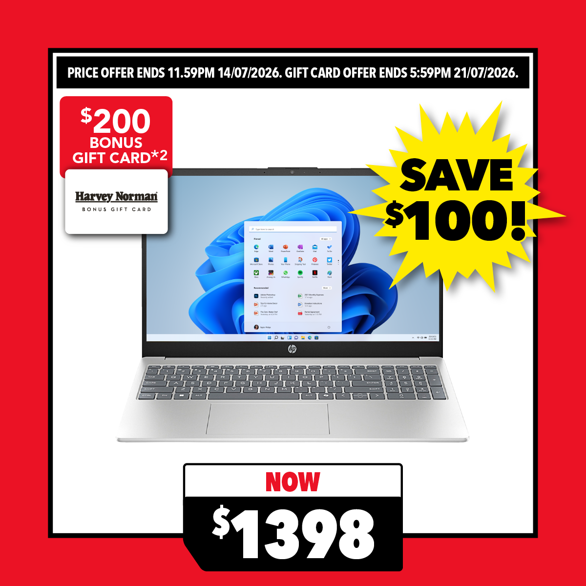 HP 15-FC0815AU 15.6" Laptop