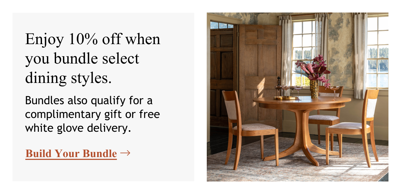 Bundle Dining: Georgetown Single Pedestal with Harpswell Side Chairs