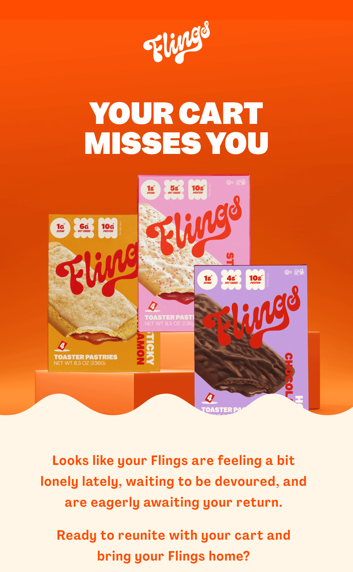 YOUR CART MISSES YOU