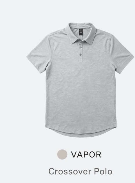 Crossover Polo in Vapor