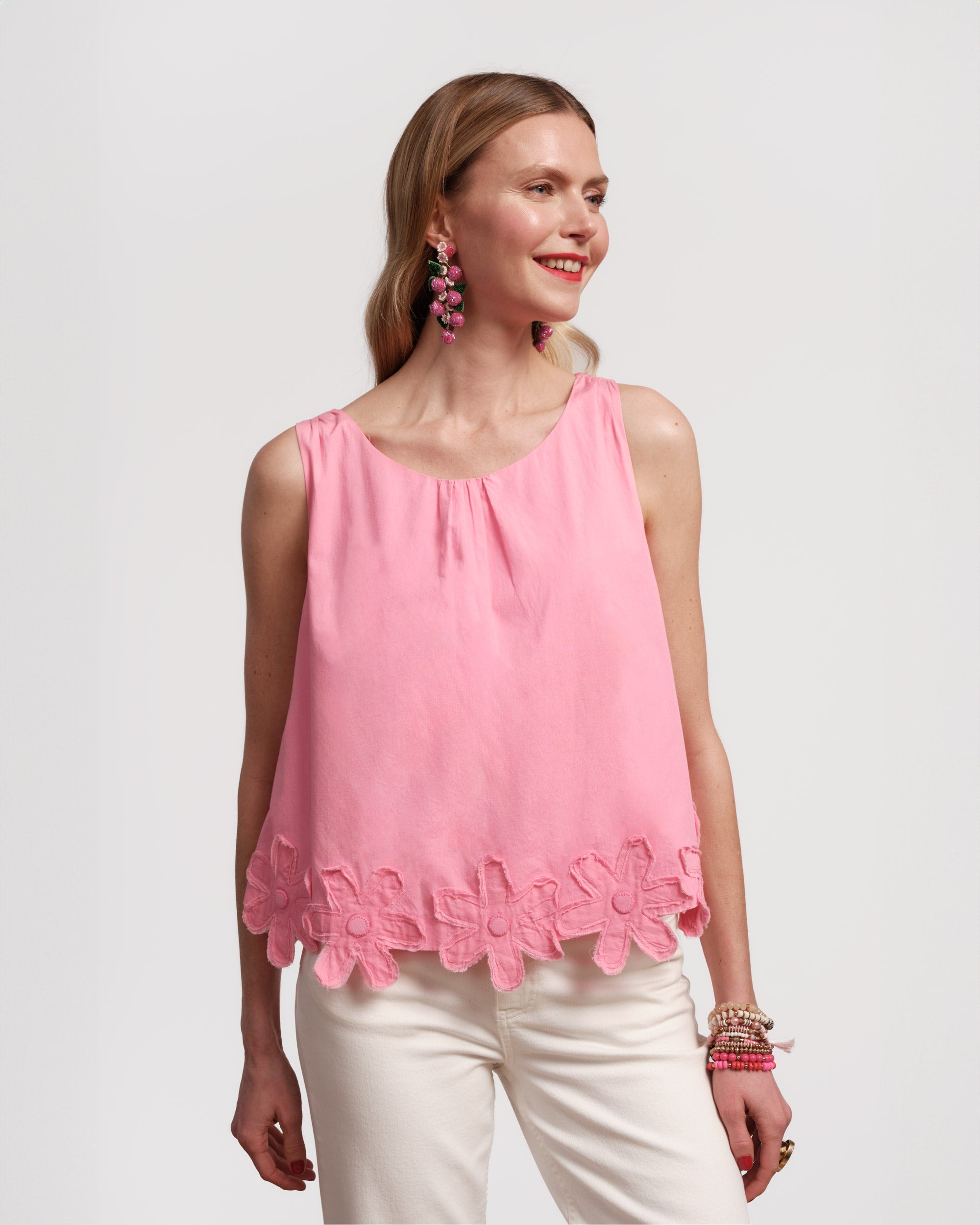 Zennia Flower Tank Pink