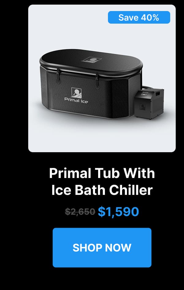 Primal Tub With Ice Bath Chiller