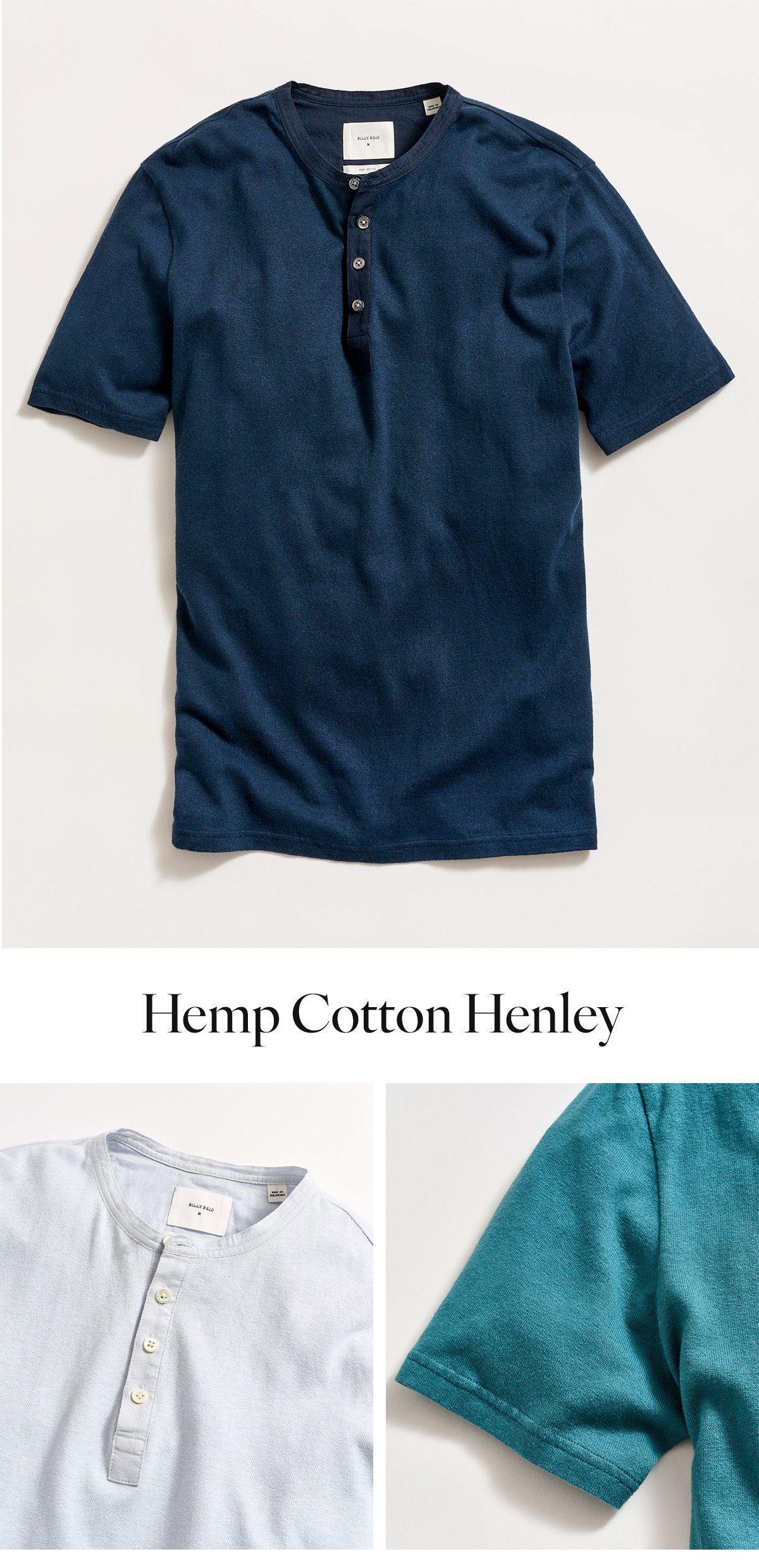 Hemp Cotton Henley