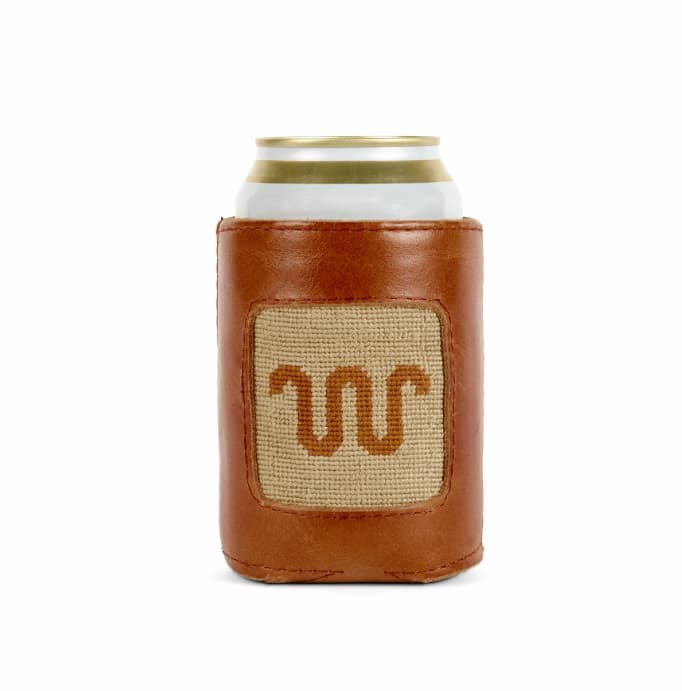  Can Cooler Cream W/ Brown Logo