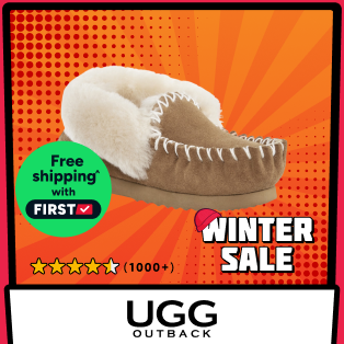 UGG Outback Premium Australian Sheepskin Moccasin Slipper Product Image