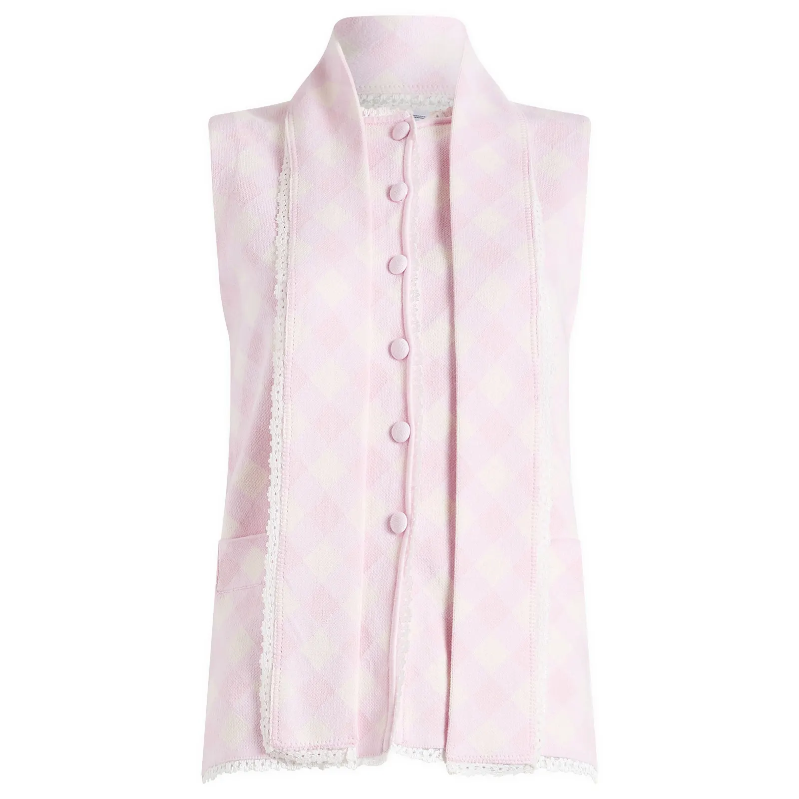 House Of Sunny Pink Ladies Peggy Vest