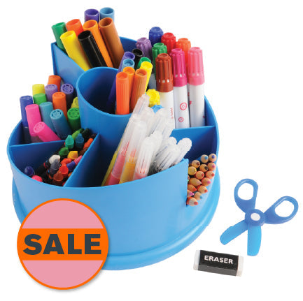 Rotating Desktop Art Carousel with 101 Creative Supplies