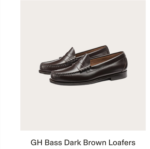 G.H.Bass Larson Weejuns Dark Brown Loafers
