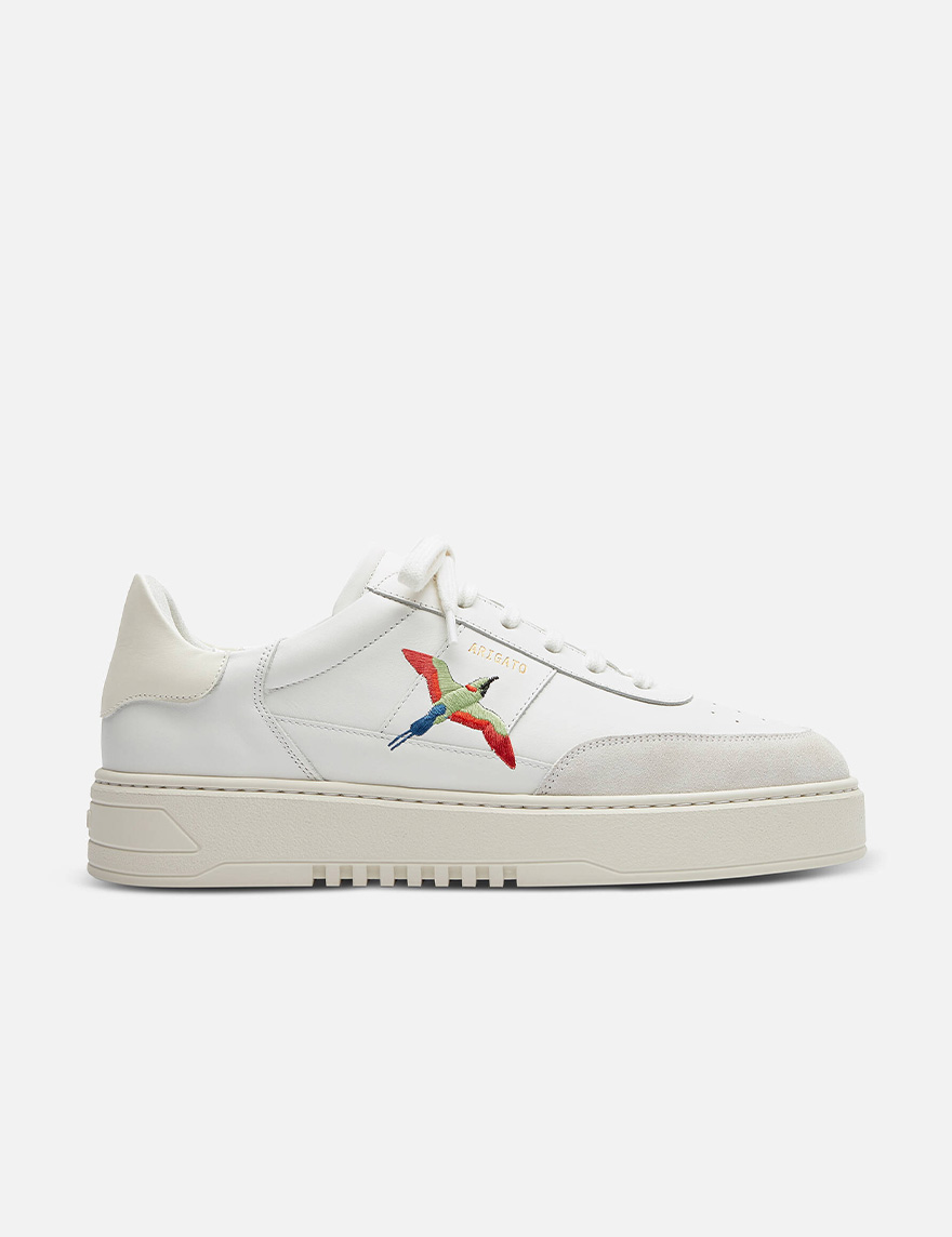 Orbit B Bird Sneaker in White/Off White