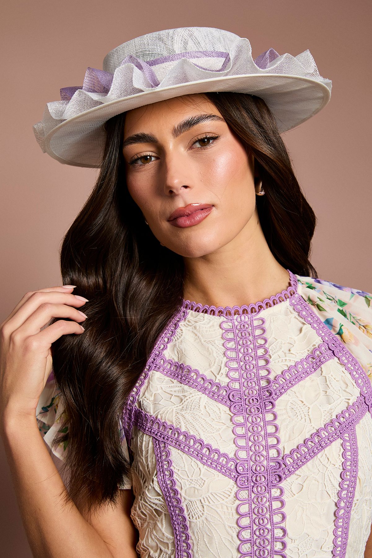 Lisa Tan Ruffle Boater