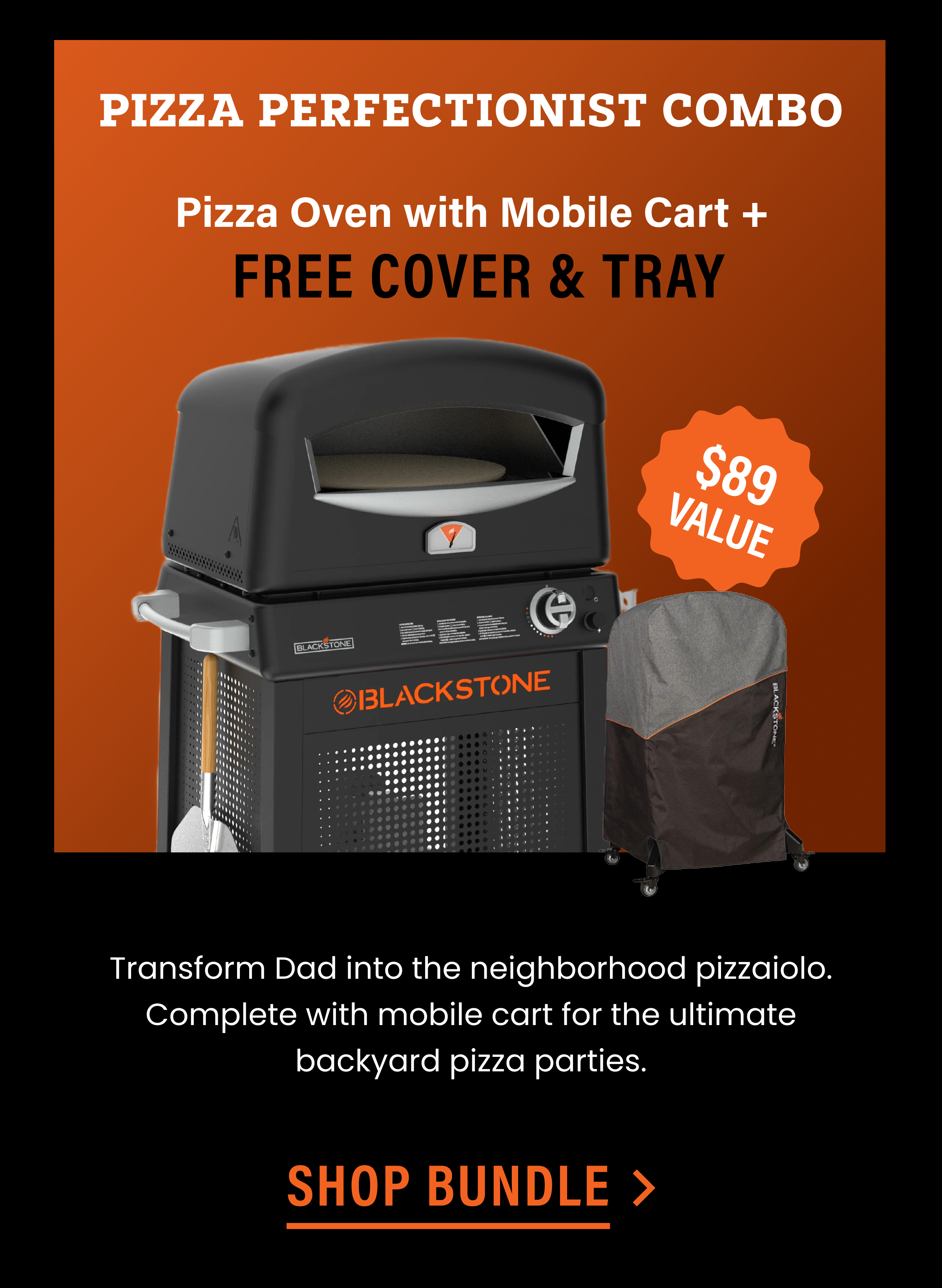 Pizza Oven with Mobile Cart