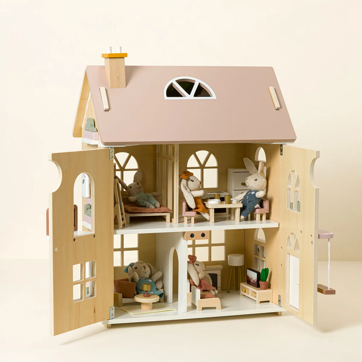 Bunny Family Cottage Dollhouse Collection