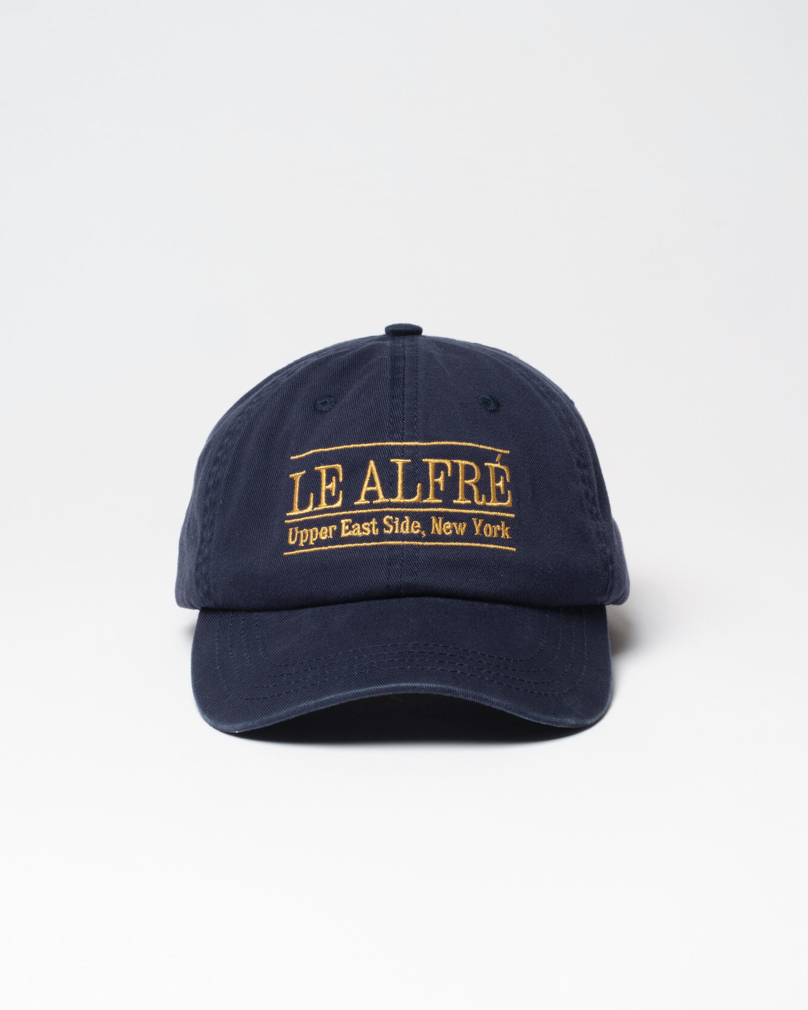 Image of Le Alfré Upper East Side Navy Throwback Cap