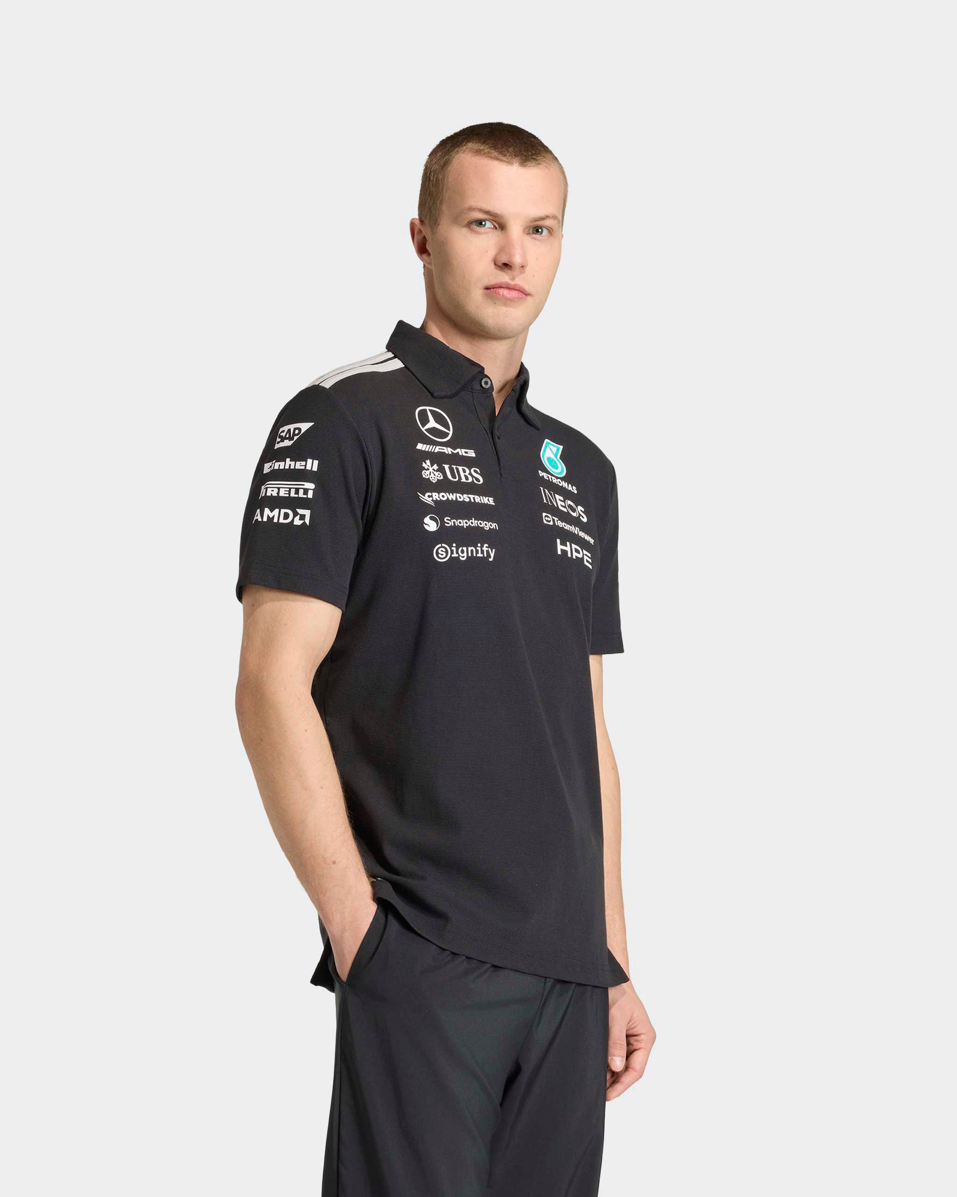 Image of Mens 2026 Team Polo Black
