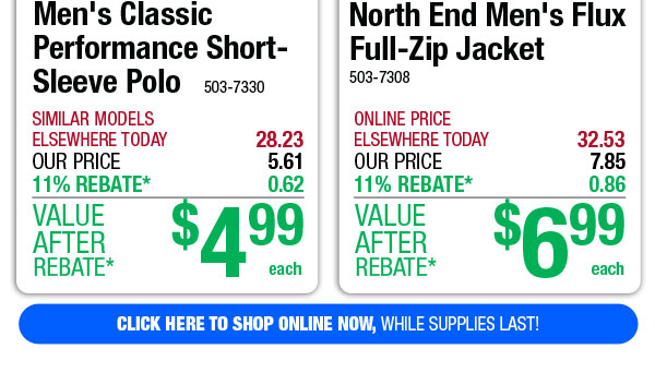 North End Men's Flux Full-Zip Jacket - ONLY $6.99 After Rebate*!