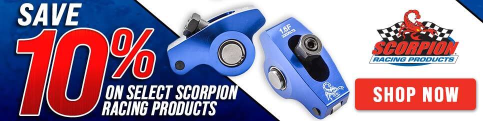 Save 10% on select Scorpion Racing Products