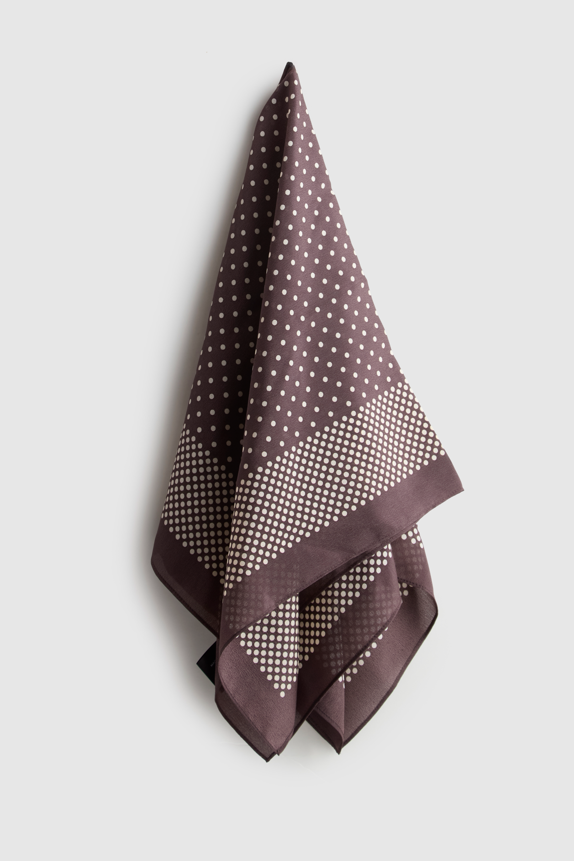 Image of Silk Scarf Polka Dot Print