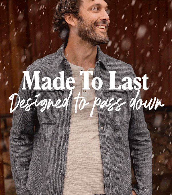 Made to Last: Made from an Italian-knit recycled wool blend with a soft yet durable texture, our Kennicott styles are easy to pack for a winter cabin trip or holiday party.