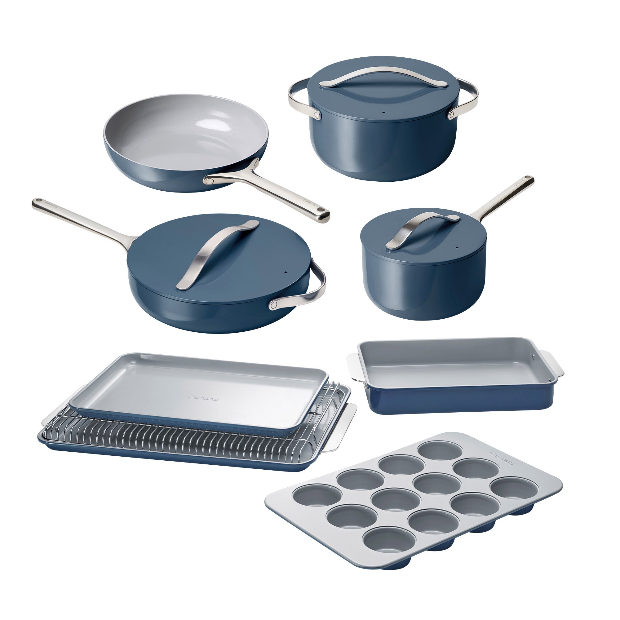 Caraway 11-Piece Ceramic Non-Stick Cookware and Bakeware Set