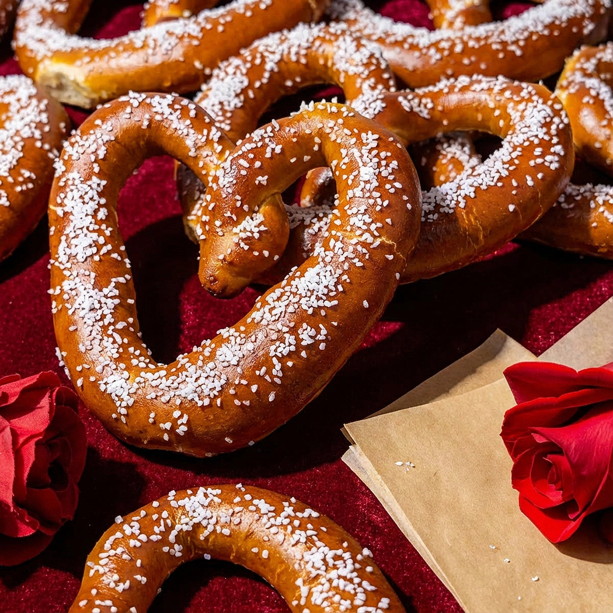 Image of Heart Shaped Soft Pretzel Box