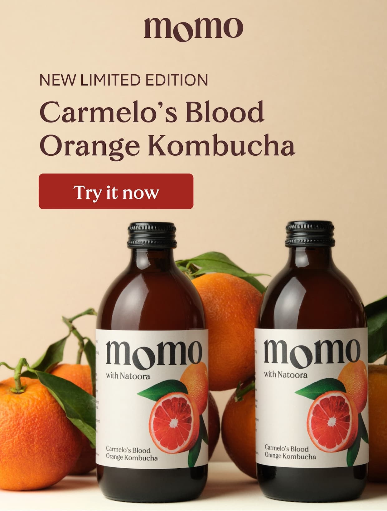 Carmelo's Blood Orange Kombucha