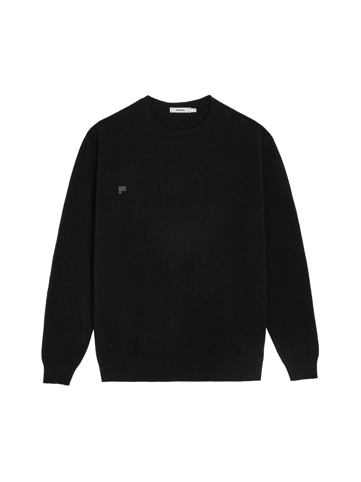 Womens Recycled Cashmere Crewneck Sweatshirt - Black