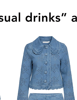 Embroidered Cotton Chambray Lady Jacket