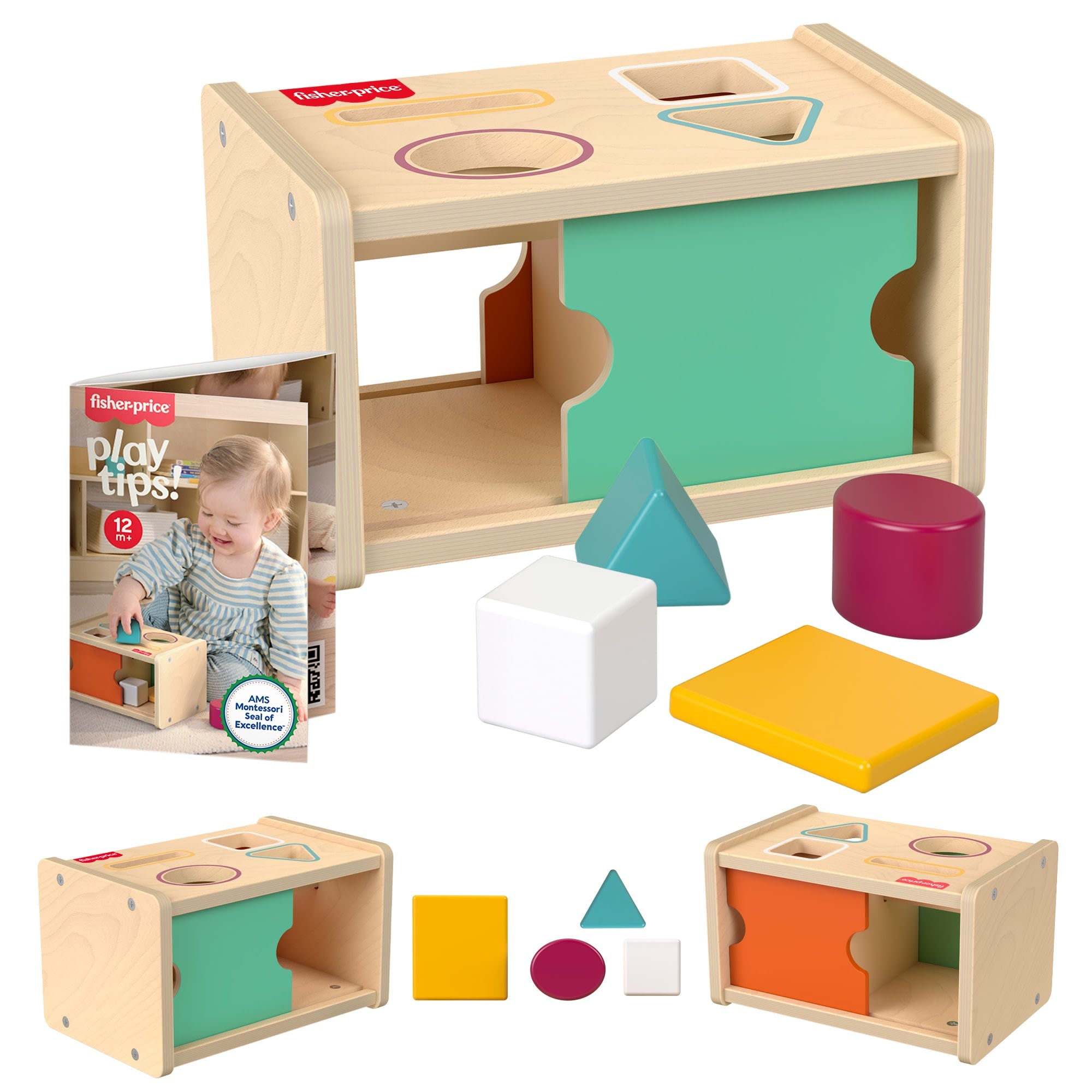 Image of Fisher-Price Wooden Object Permanence Box 