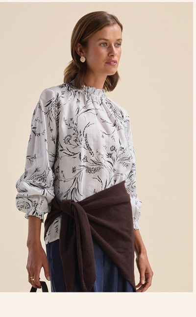 The Frill Detail Long Sleeve Blouse