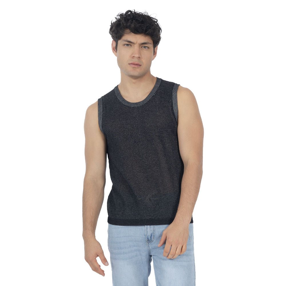 Tank Top Tejido Cuello Redondo