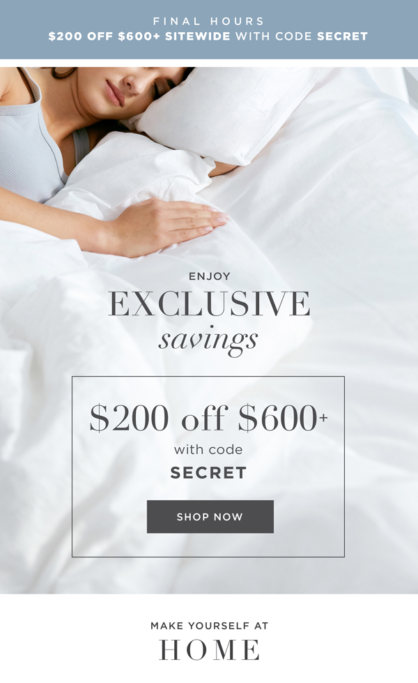 Subscriber exclusive savings