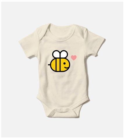 Baby Heart Bee One-Piece