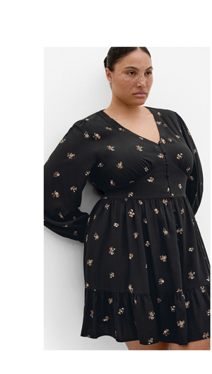 Shop the Elsie Print Long Sleeve Mini Dress