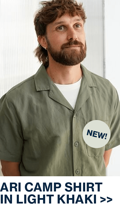 Ari Camp Shirt in Light Khaki