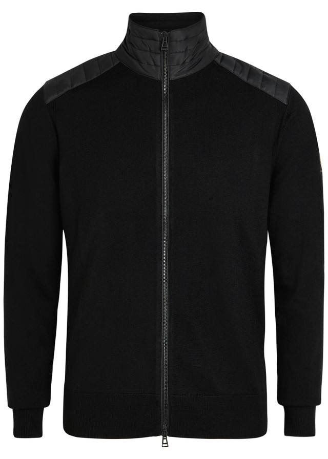 BELSTAFF Kelby zip-up wool-blend cardigan
