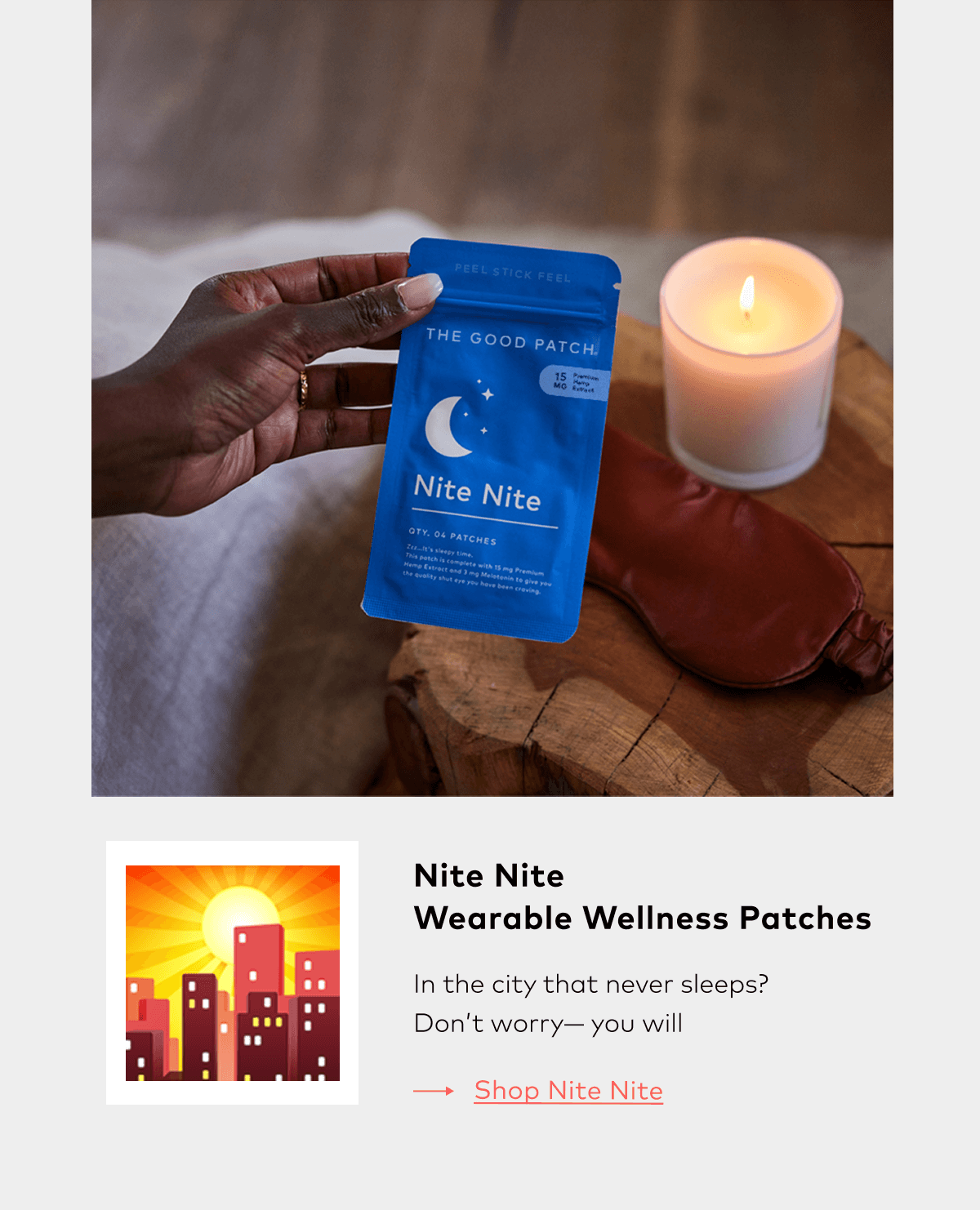 a sleep patch crafted with hemp and melatonin