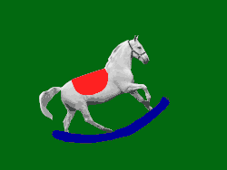 Animation of a rocking horse
