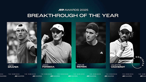 ATP Awards 2025: Breakthrough of the Year nominees