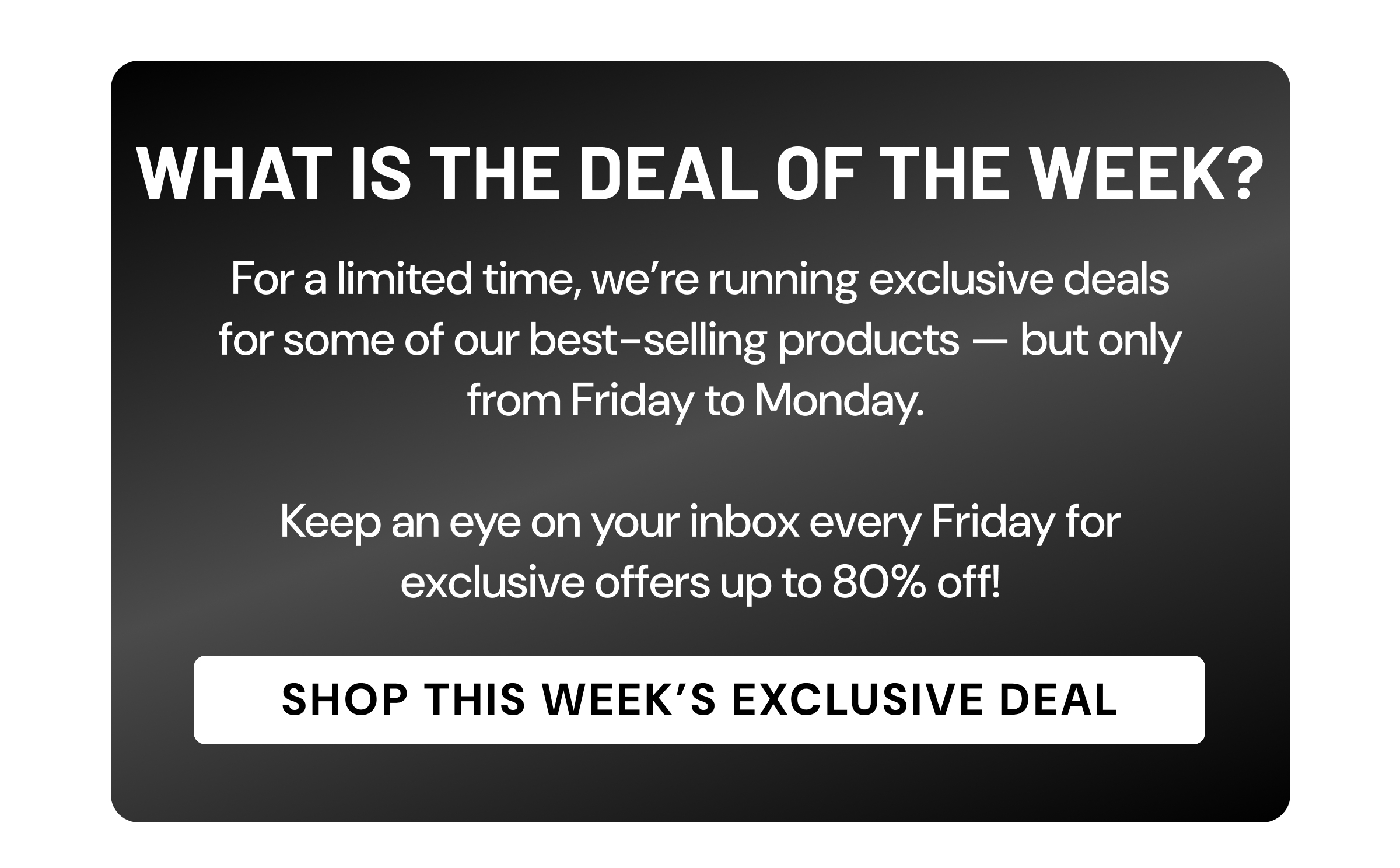 Deal of the Week