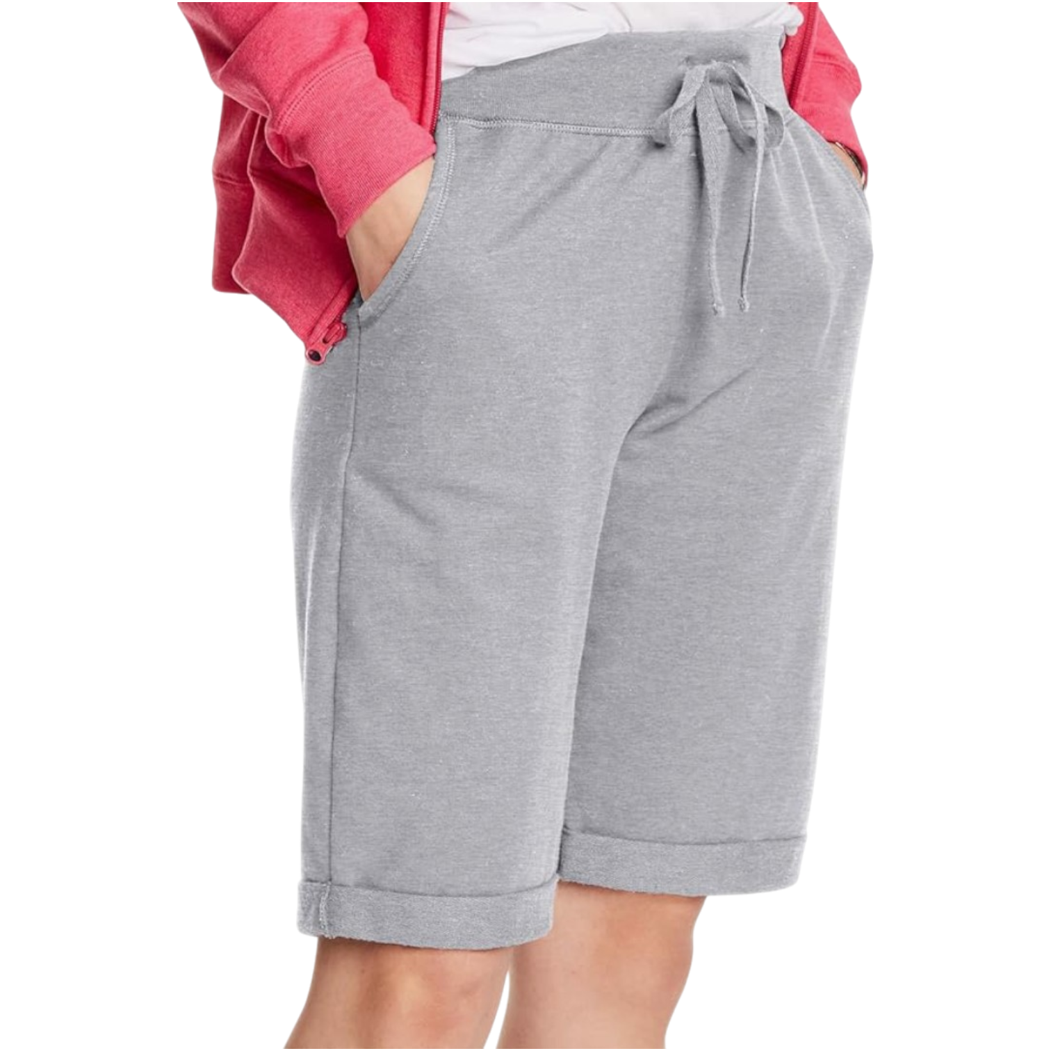 Hane’s Women’s French Terry Bermuda Shorts