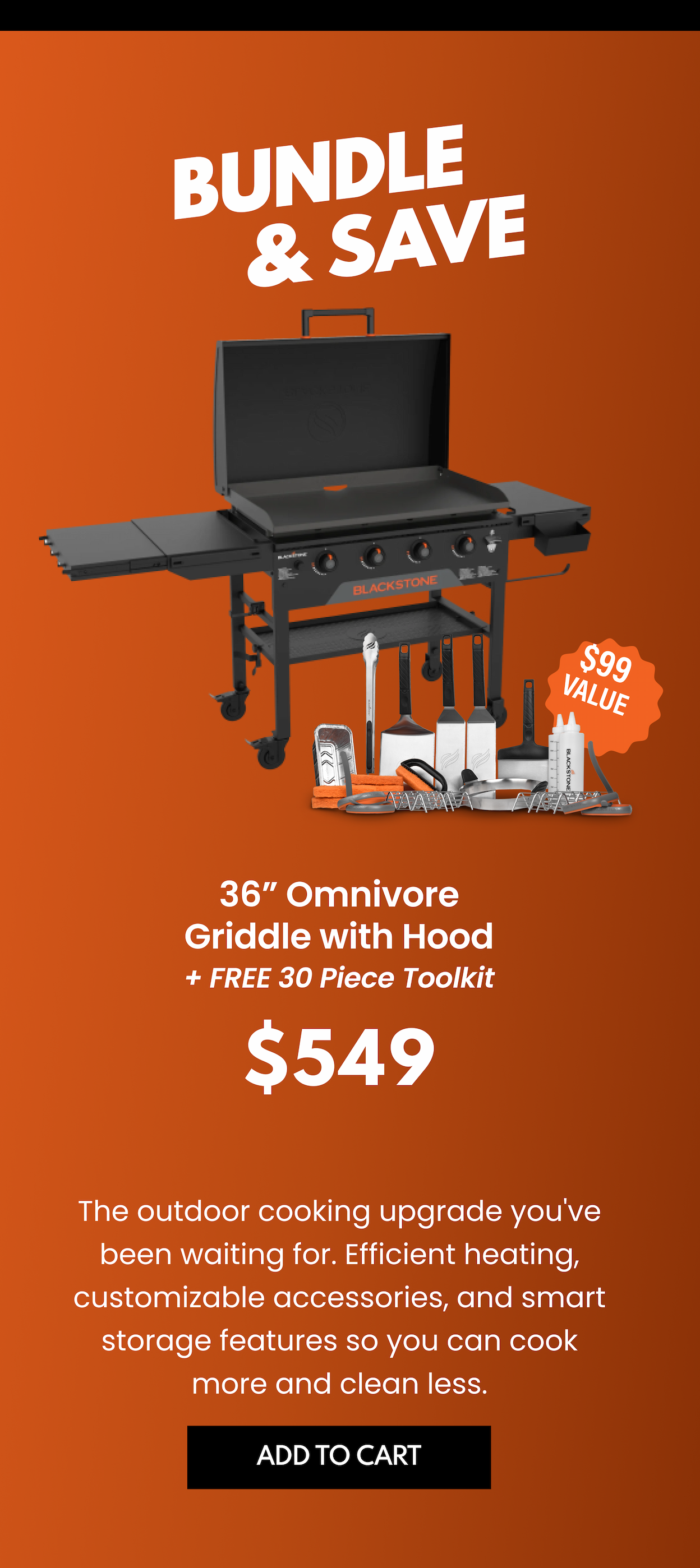 36" Omnivore Griddle With Hood