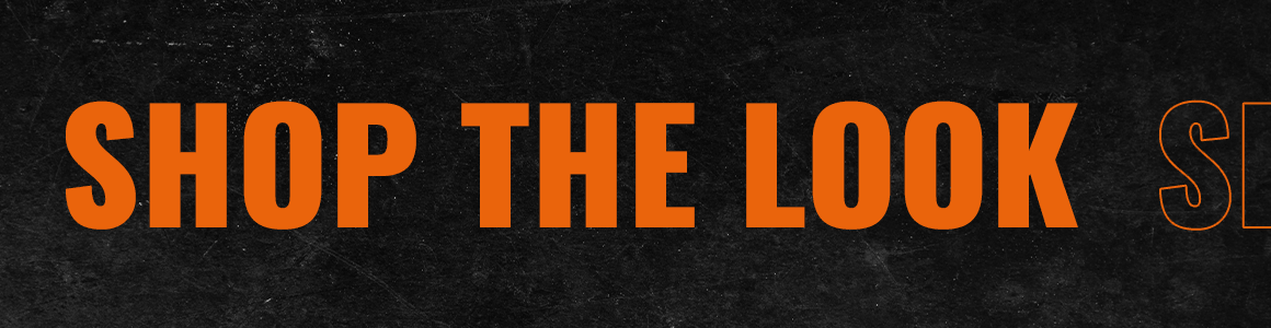 GIF with a black background and orange text that says “Shop the Look”.