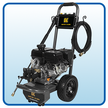 BE Power 3,400 PSI 2.5 GPM, 223cc, Cold Water Gas Pressure Washer