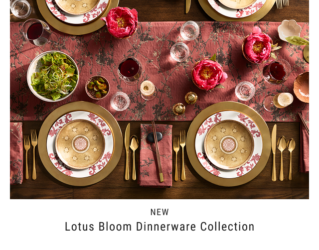 new - Lotus Bloom Dinnerware collection