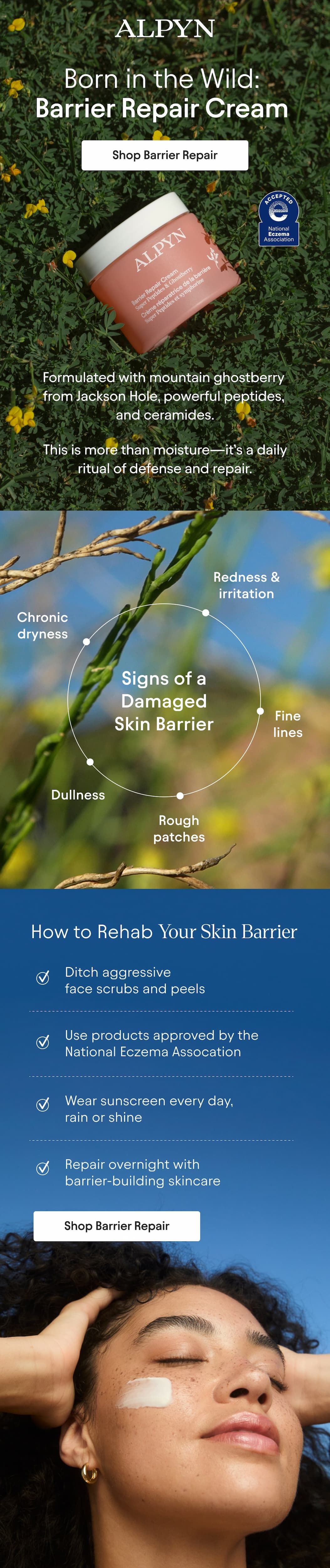 Shop barrier repair cream