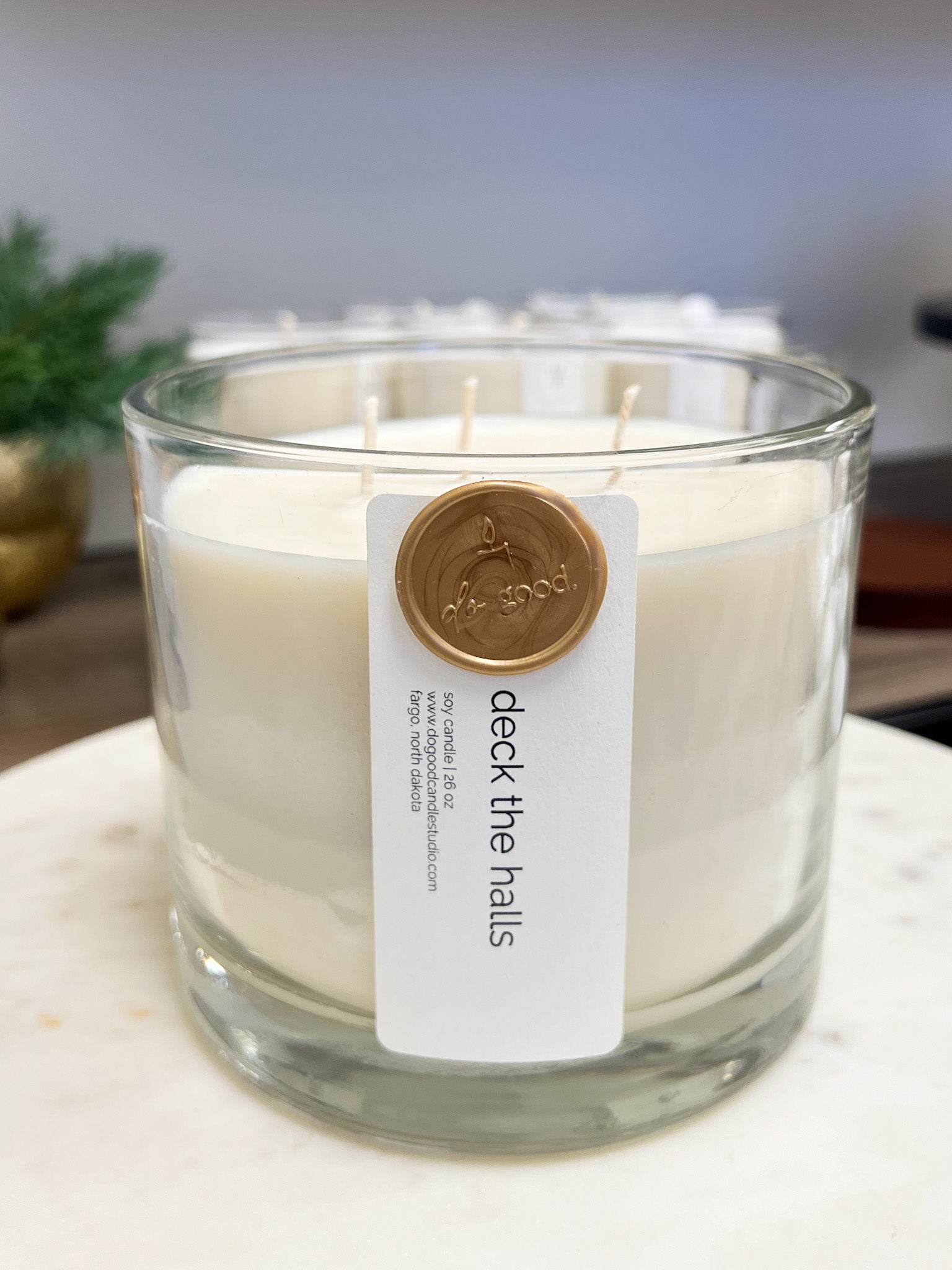 Image of Deck the Halls  Triple Wick  | 26 oz Soy Candle Sweet, Spicy