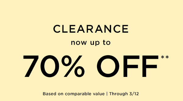 Clearance - up to 70% off