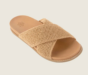 Penelope Sandal in Bamboo Crochet